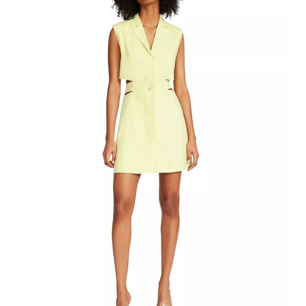 Steve Madden Evan Cutout Mini Shirt Dress - Picture 1 of 8